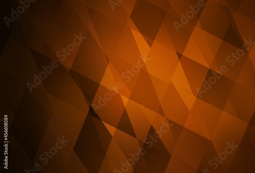 Dark Brown vector background with rectangles.