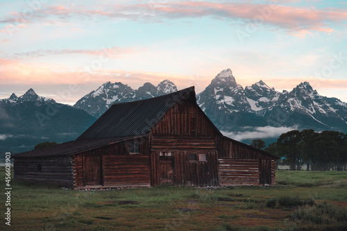 Old Barn Grand Teton National Park Sunset