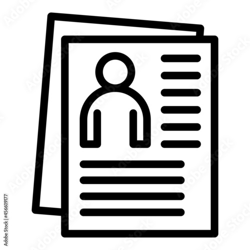 Patient archive icon outline vector. Medical record. Health history