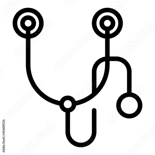 Doctor stethoscope icon outline vector. Medical care. Health checkup