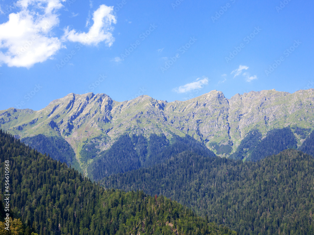 View of mountain ranges at daylight