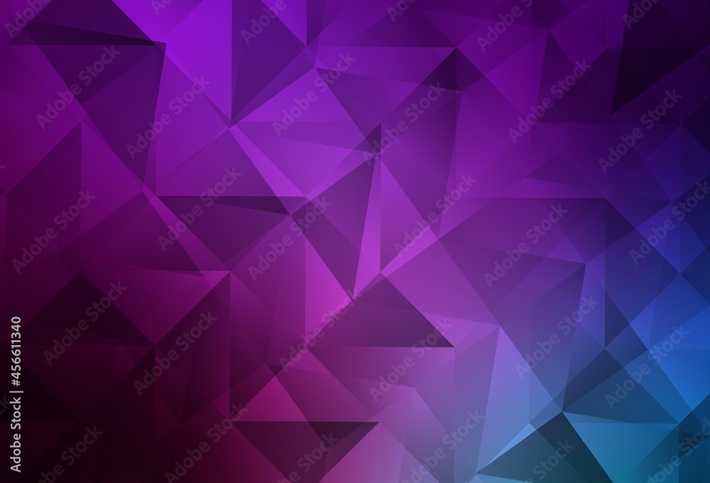 Light Pink, Blue vector abstract mosaic pattern.
