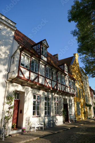 Häuser an der Obertrave in Lübeck