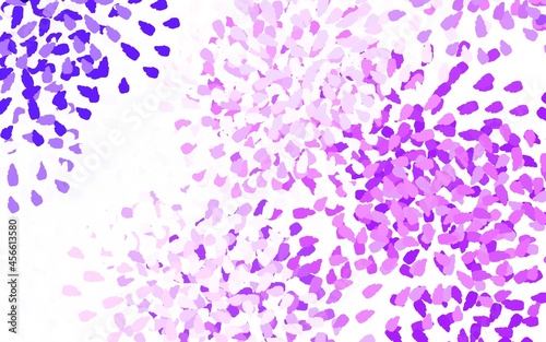 Light Purple vector background with abstract shapes.