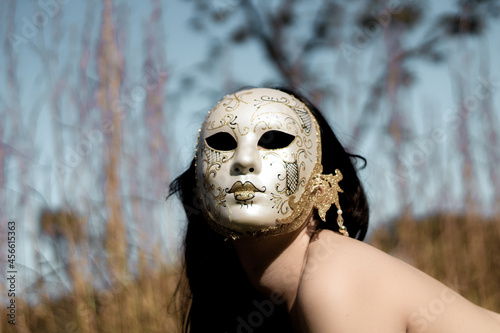 person in mask