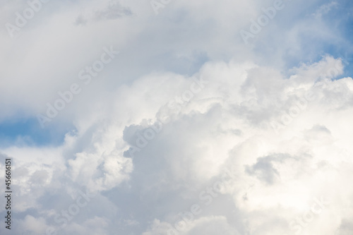 Cumulonimbus clouds after rainy weather