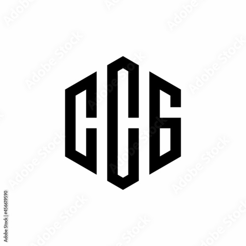 CCG Initial three letter logo hexagon photo