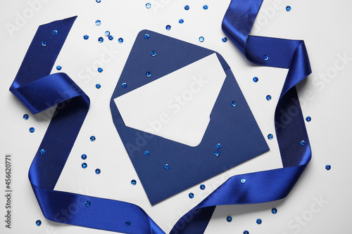 Envelope with blank card an...