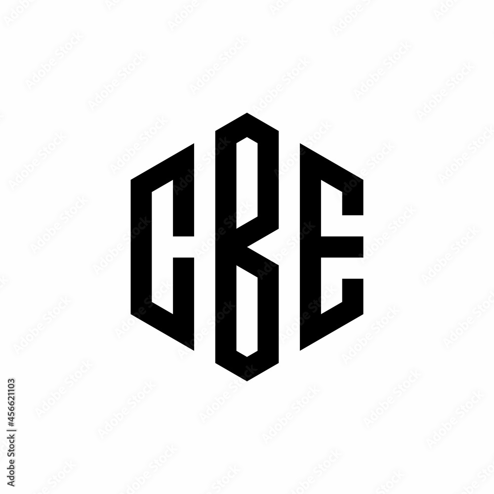 CBE Initial three letter logo hexagon CBE Initial three letter logo hexagon