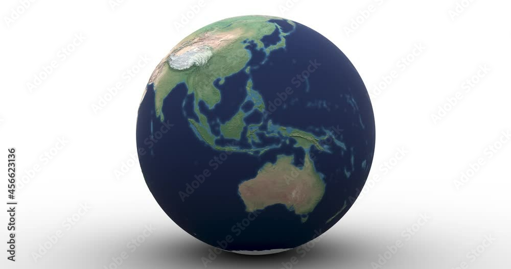 Raised relief globe drops into frame, rolls toward camera and highlights Indonesia. Two versions. In-file luma matte allows you to easily recolor the infinite background. Data: NASA Raised relief globe drops into frame, rolls toward camera and highlights Indonesia. Two versions. In-file luma matte allows you to easily recolor the infinite background. Data: NASA