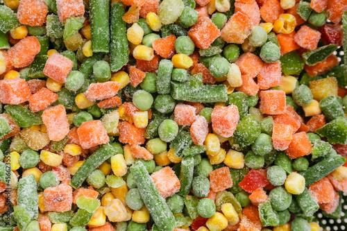 Different frozen vegetables...