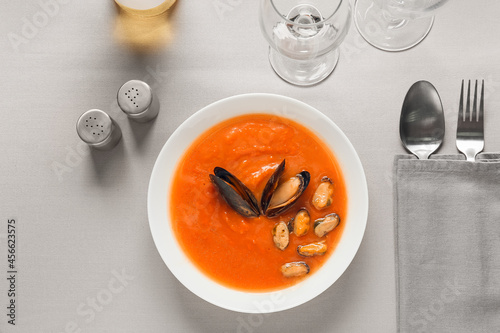 Bowl of tasty Cacciucco sou...