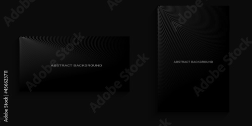 dark background with abstract silver lines for cover, banner, poster, billboard