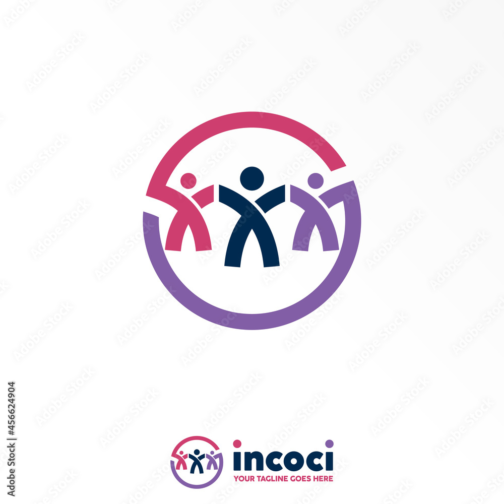 Three people or body in Happy position image graphic icon logo design abstract concept vector stock. Can be used as a symbol related to community. Three people or body in Happy position image graphic icon logo design abstract concept vector stock. Can be used as a symbol related to community.