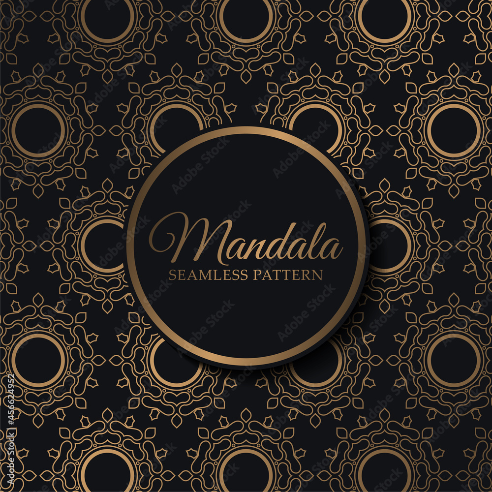 luxury mandala seamless pattern template