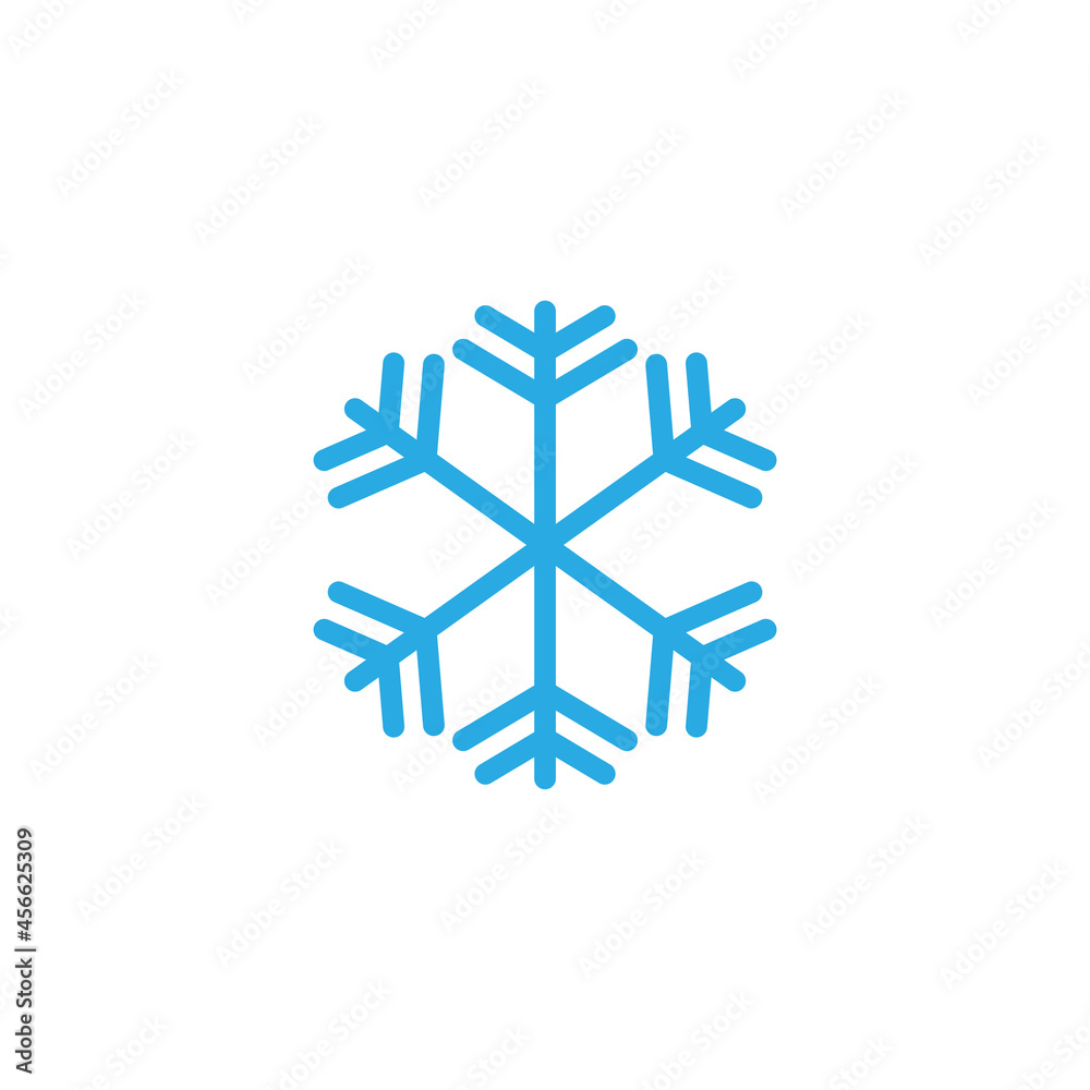 Snowflake icon design template illustration isolated Snowflake icon design template illustration isolated
