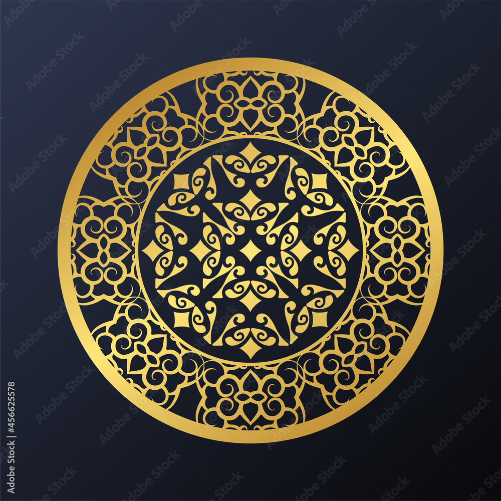 Luxury round border frame design Luxury round border frame design
