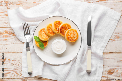 Homemade cottage cheese pan...