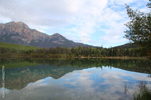 Calm Patricia Lake, Jasper National Park, Alberta