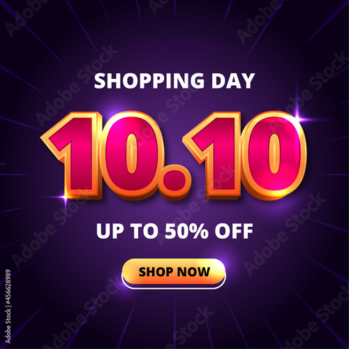 Shopping Day Banner Text Effect
