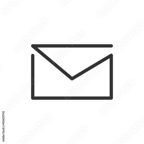 Premium mail line icon for app, web and UI.