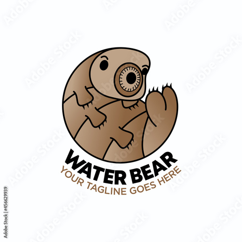 simple or Funny Water bear image graphic icon logo design abstract concept vector stock. Can be used as a symbol related to animal or character photo