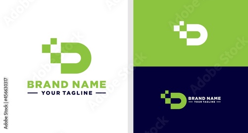 LETTER D LOGO LAB DIGITAL EDITABLE