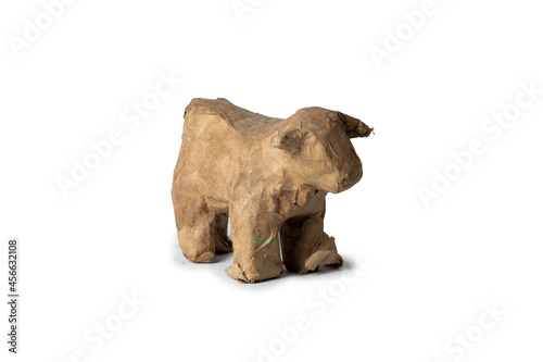 cardboard bull figure for folk crafts