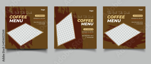 Flat design food webinar