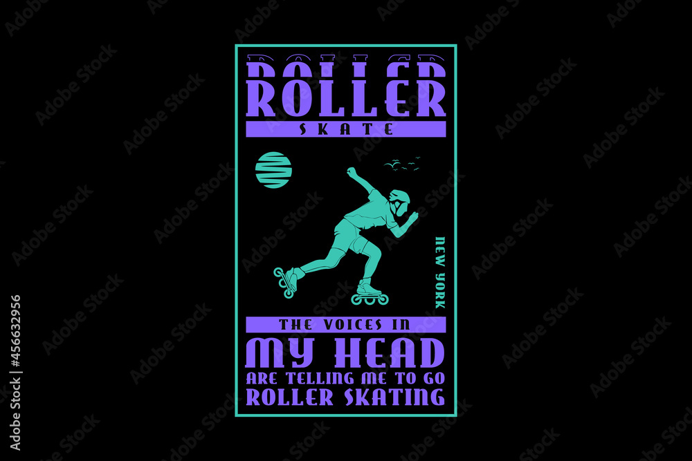 .Roller skate, design silhouette urban style .Roller skate, design silhouette urban style