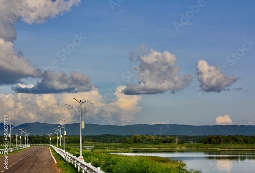 clouds over the mountains