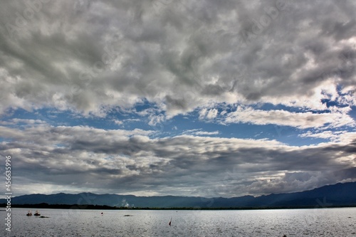 clouds over the sea