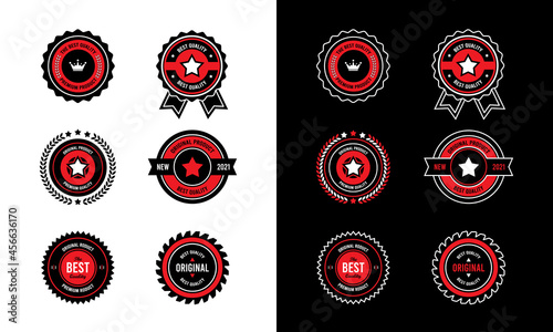 vintage design modern layout template vector illustration set