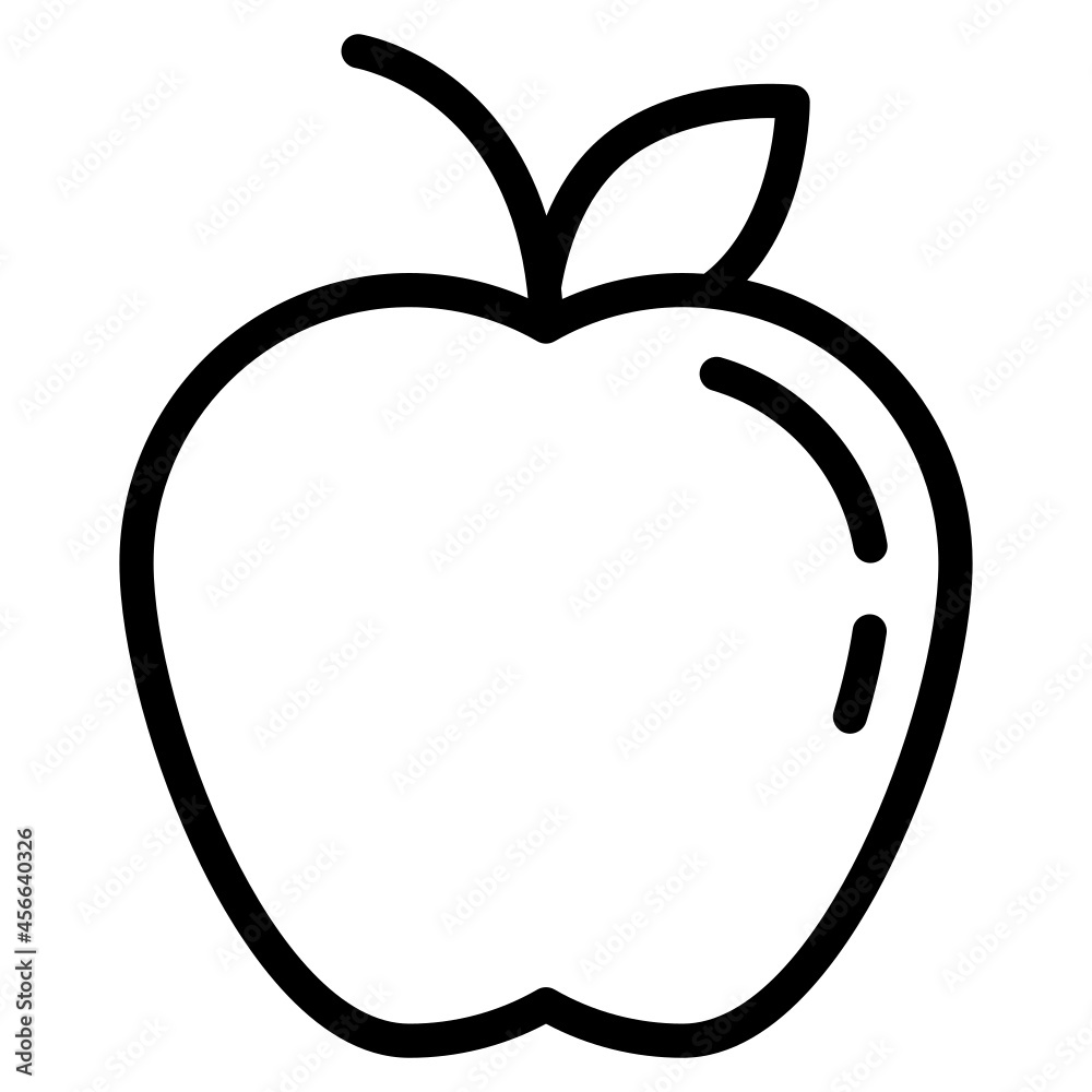 apple line icon