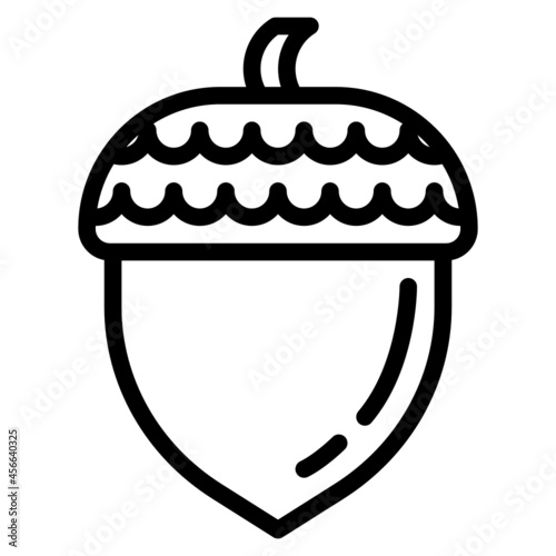 acorn line icon