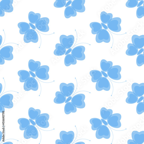 seamless pattern flying butterflies textile print