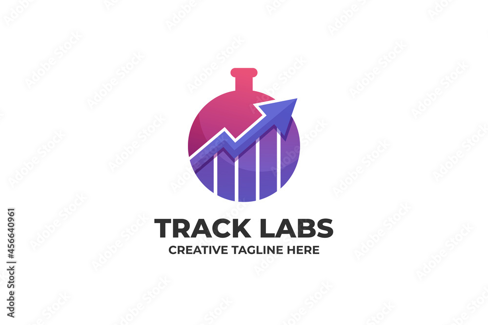 Finance Laboratory Trade Exchange Gradient Logo