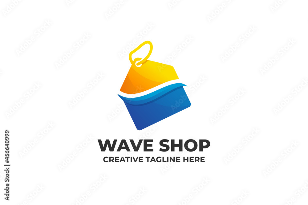 Online Shopping Gradient Business Logo