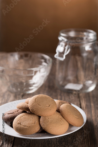 The concept of baking cookies, cakes and sweet rolls. Baking sweet treats.