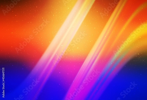 Light Blue, Yellow vector layout with cosmic stars.
