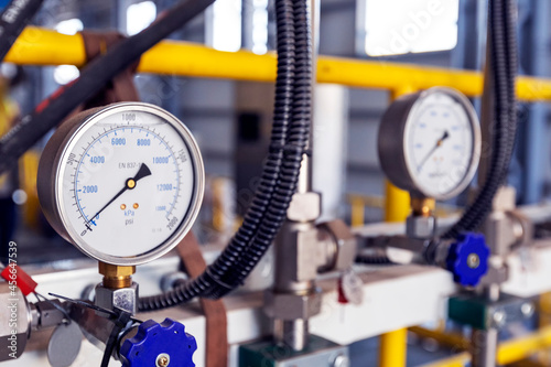 View of the manometers. Pressure measurement is the analysis of an applied force by a fluid (liquid or gas) on a surface. Pressure is typically measured in units of force per unit of surface area.