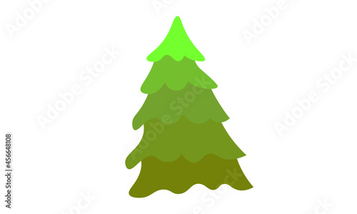 Christmas Tree vector design for greeting card, invitation, banner, New Years And Xmas traditional symbol tree 