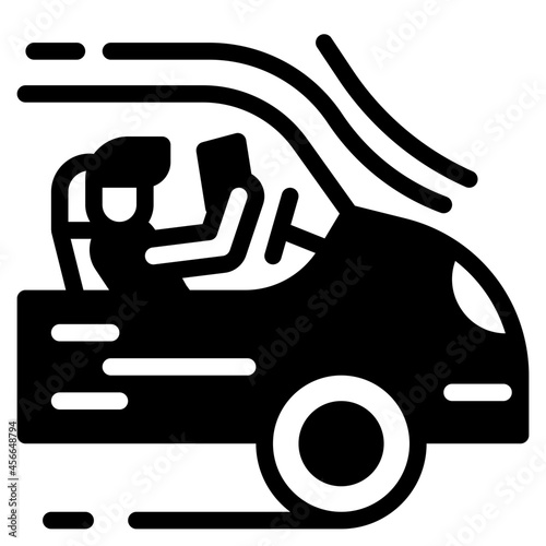 driverless glyph icon