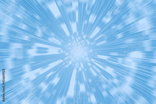 Warp in cyberspace (light blue)
