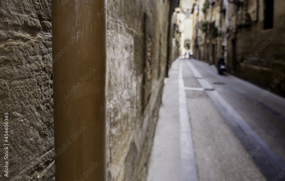 Old alley in perspective Old alley in perspective