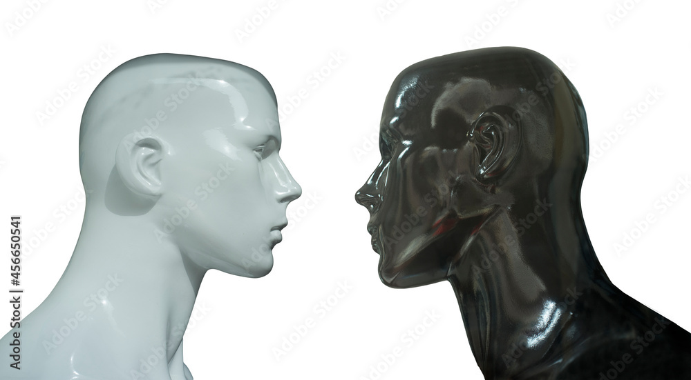 Mannequins bust profile. Isolated Mannequins bust profile. Isolated