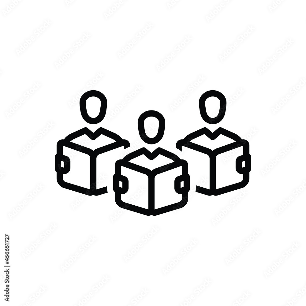 Black line icon for student Black line icon for student