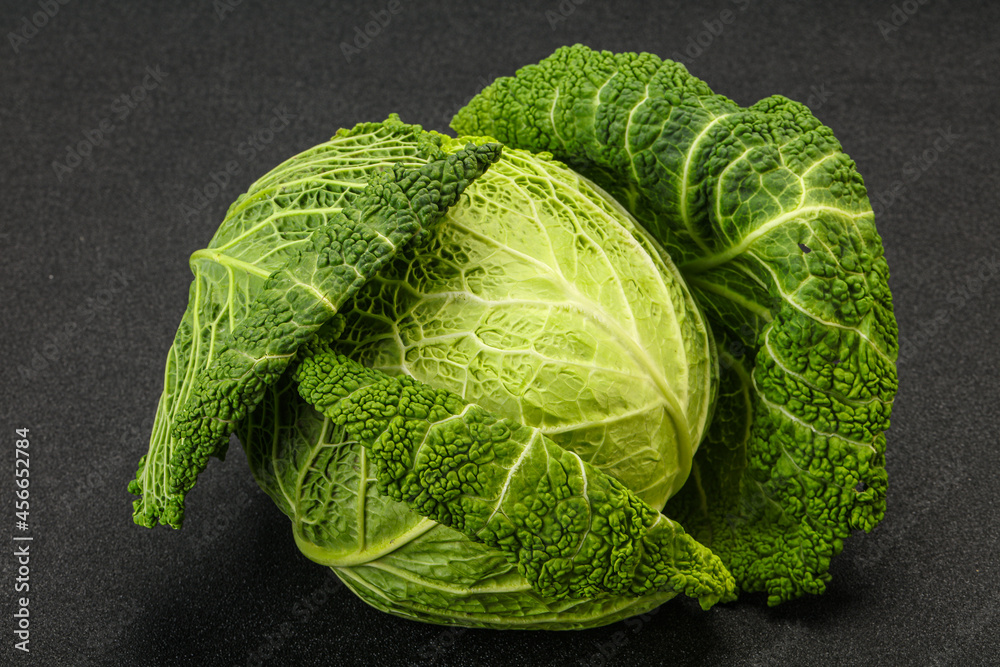 Fototapeta premium Organic Savoy Cabbage for cooking