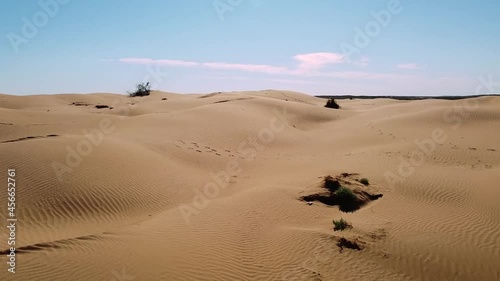 Flying over the desert