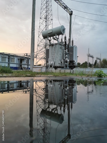 Transformer on power station